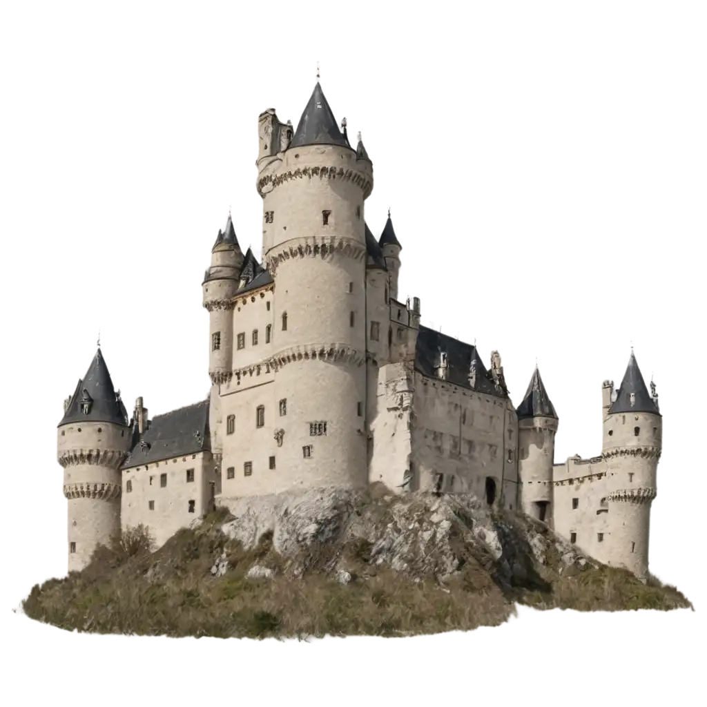 Large-Old-Castle-Crumbling-Apart-HighQuality-PNG-Image-for-Digital-Projects