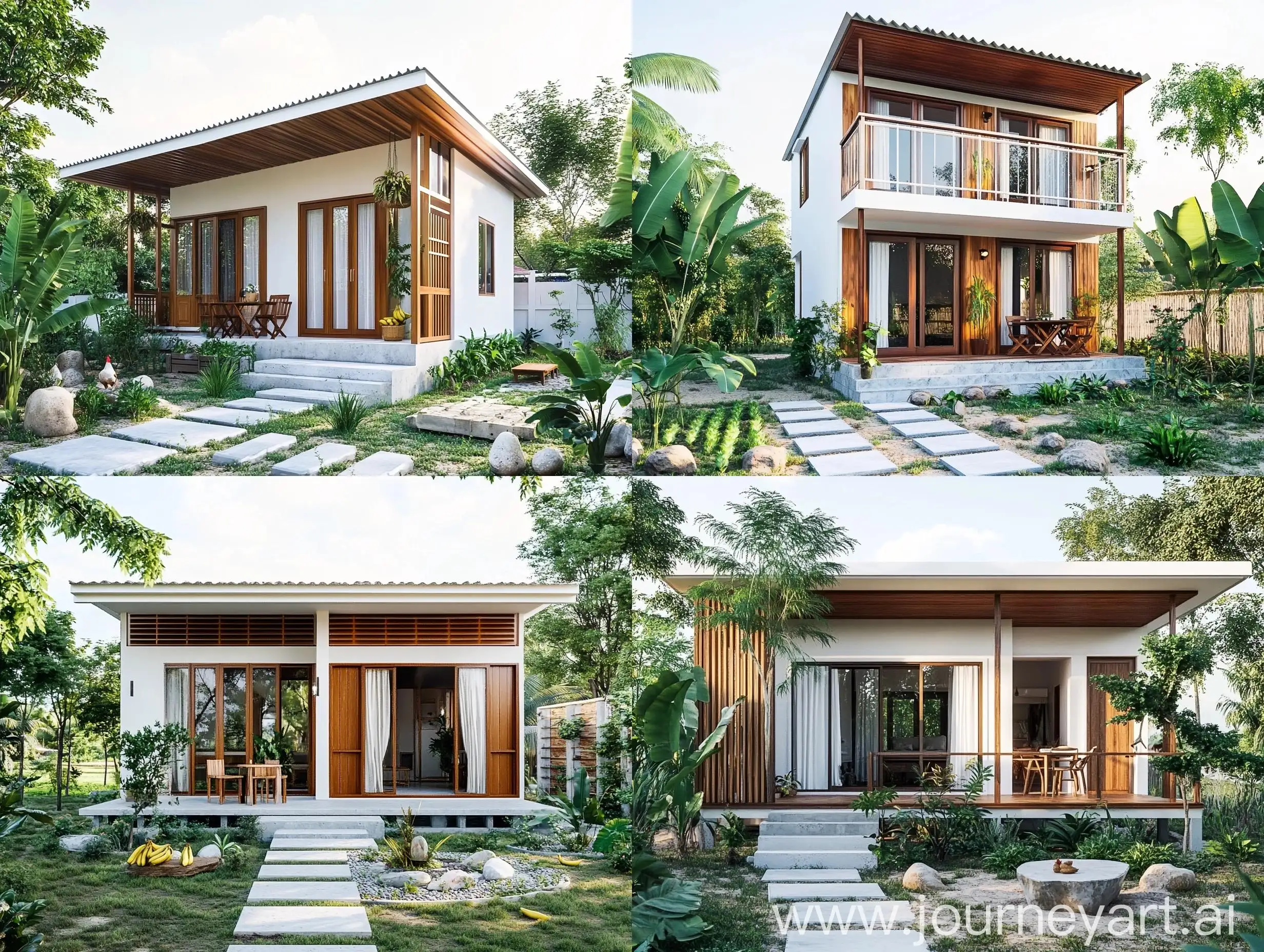 Modern-TwoStory-House-with-Garden-Atmosphere-in-Phanna-Nikhom-Sakon-Nakhon-Thailand