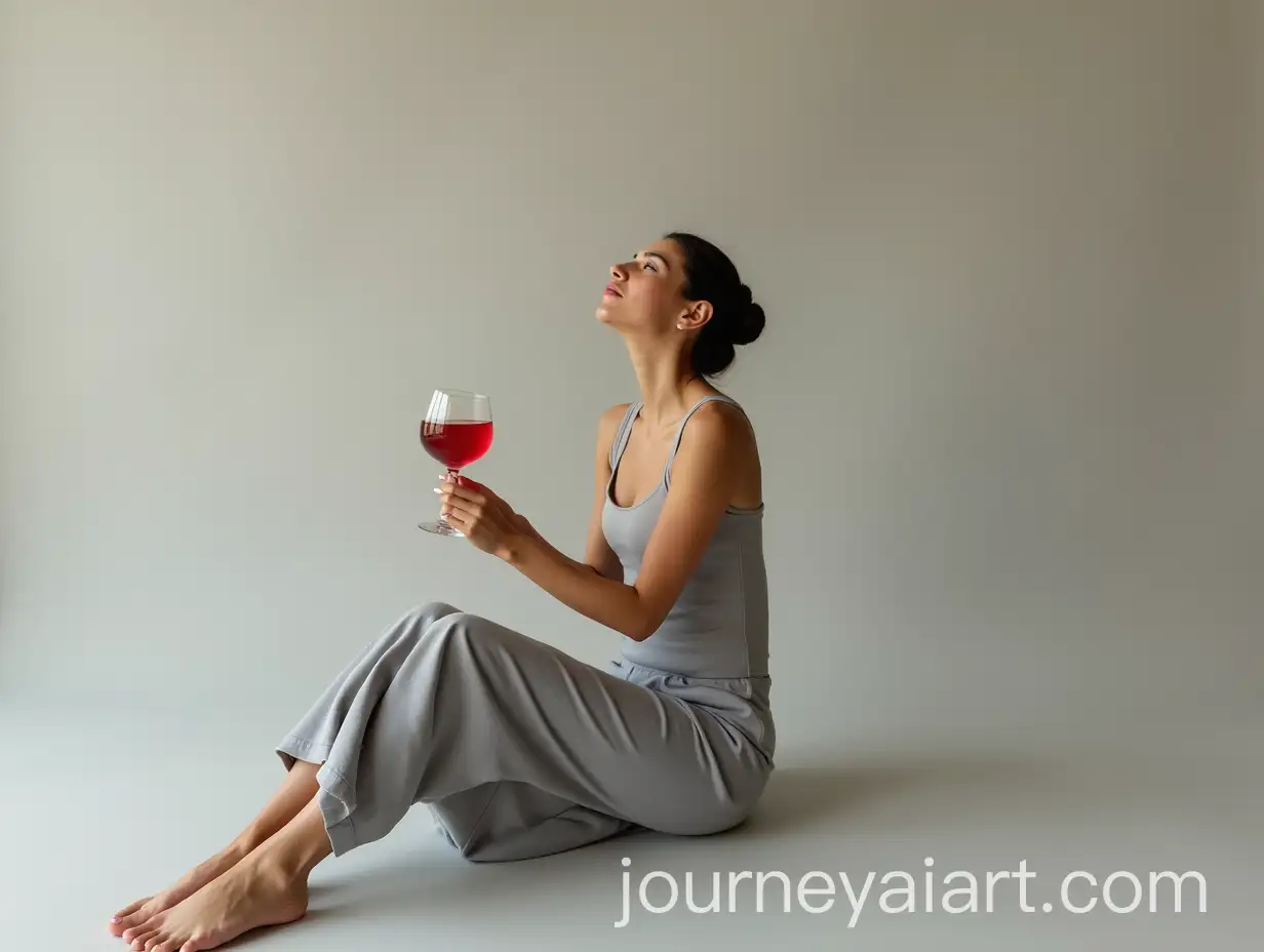 Elegant-Woman-in-Wellness-Outfit-HoldingAI-Image-Prompt-Expansion-Red-Wellness-Drink-in-Minimalist-Setting