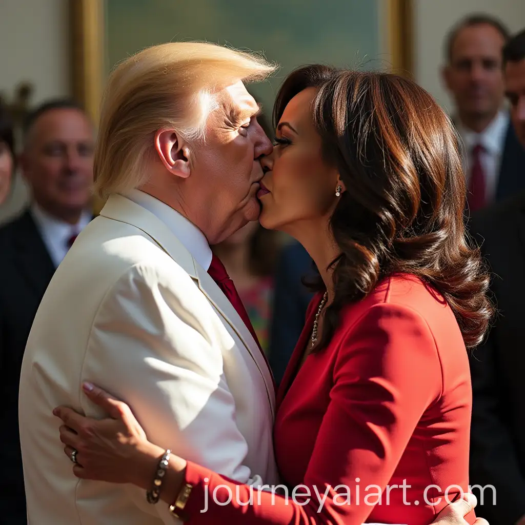 Trump-Kisses-Kamala-Harris-in-Formal-Attire