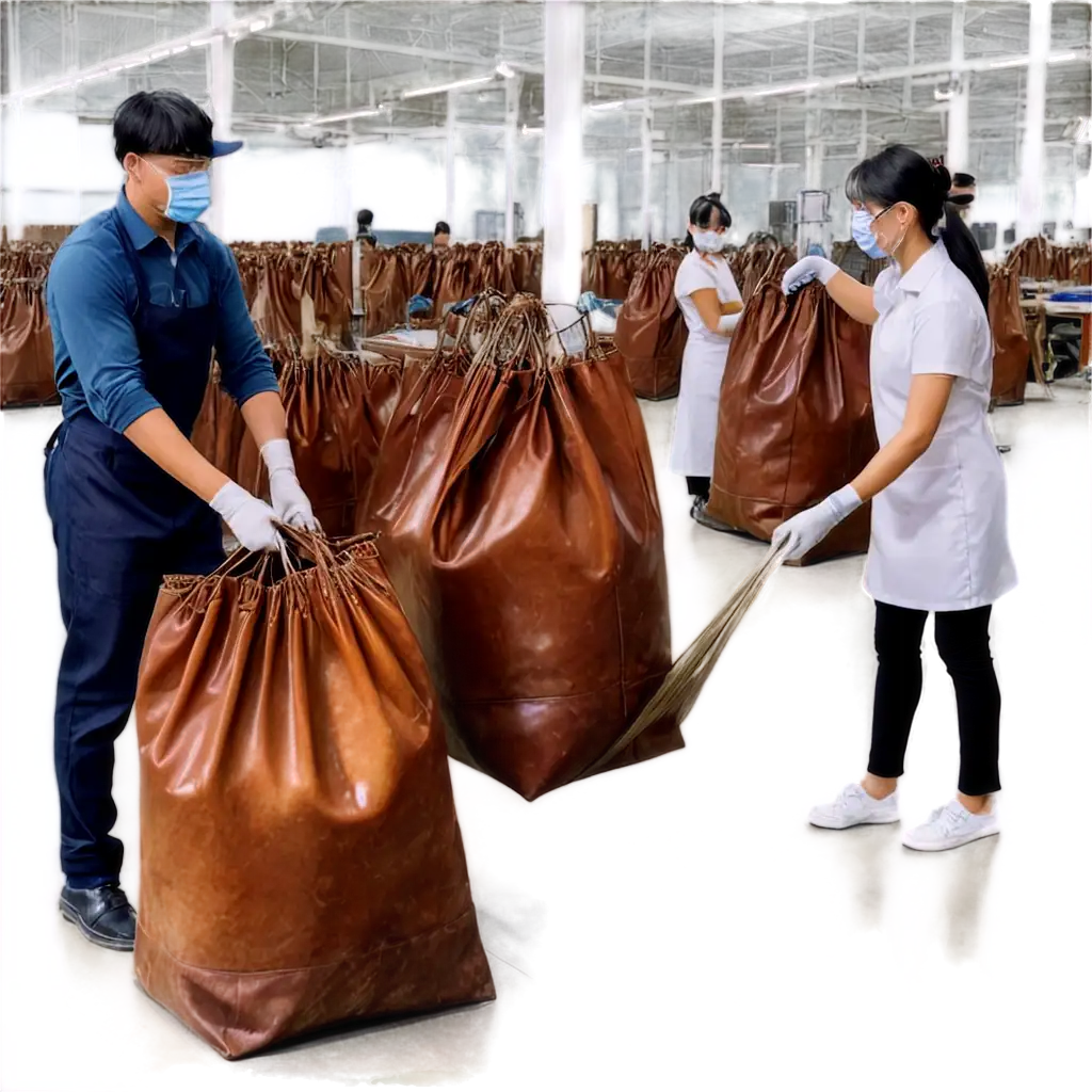 Cleaning-Workers-Maintaining-a-Leather-Bag-Manufacturing-Factory-Floor-HighQuality-PNG-Image