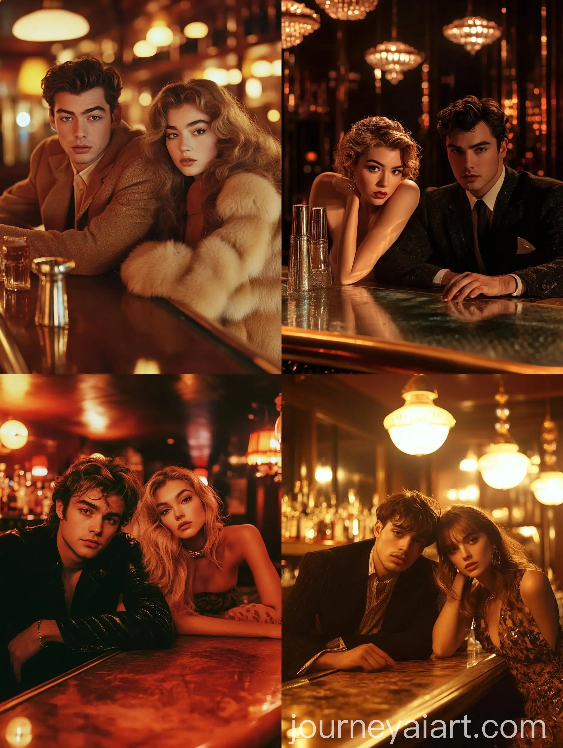 Luxurious-1960s-Club-Scene-with-Singers-Damiano-David-and-Sabrina-Carpenter