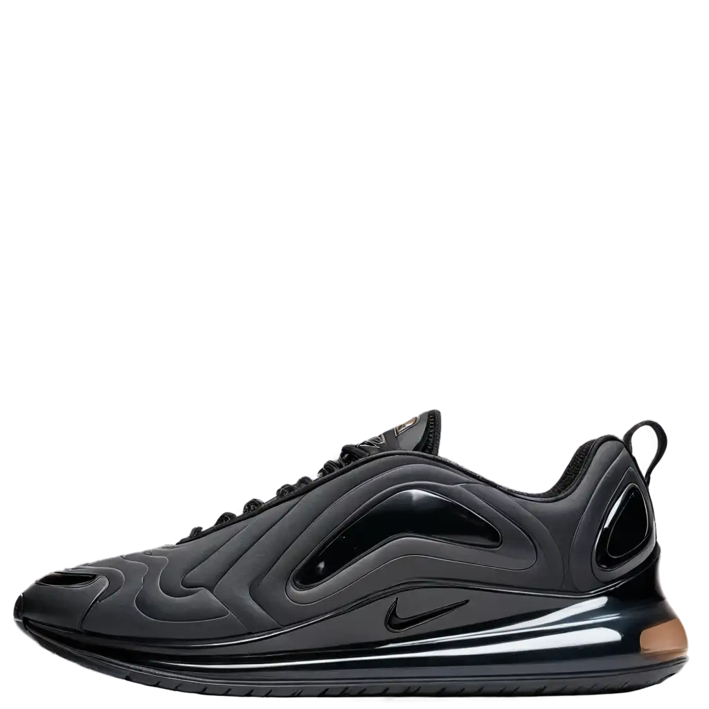 Nike-Air-Max-720-Black-PNG-HighQuality-Transparent-Image-for-Versatile-Use