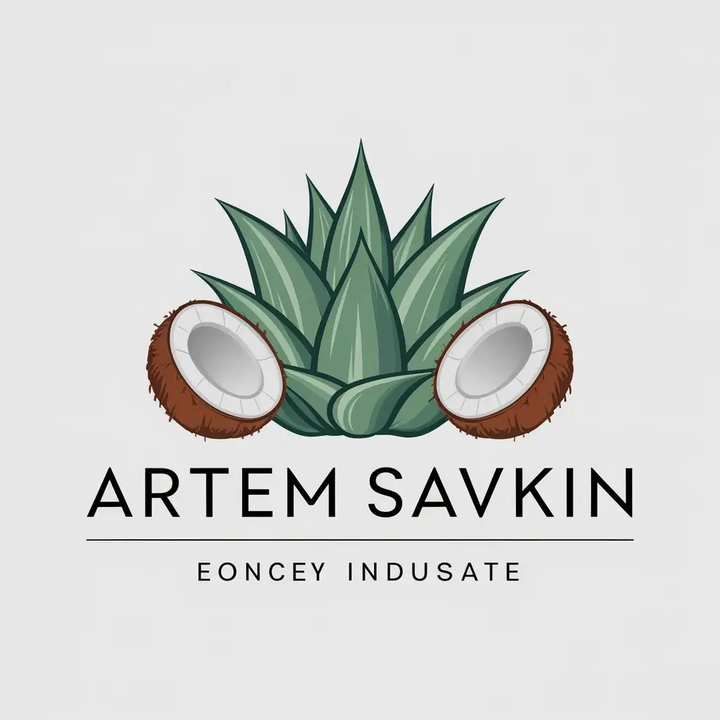 LOGO-Design-For-Artem-Savkin-Agave-and-Coconut-Inspired-Logo-for-Education-Industry