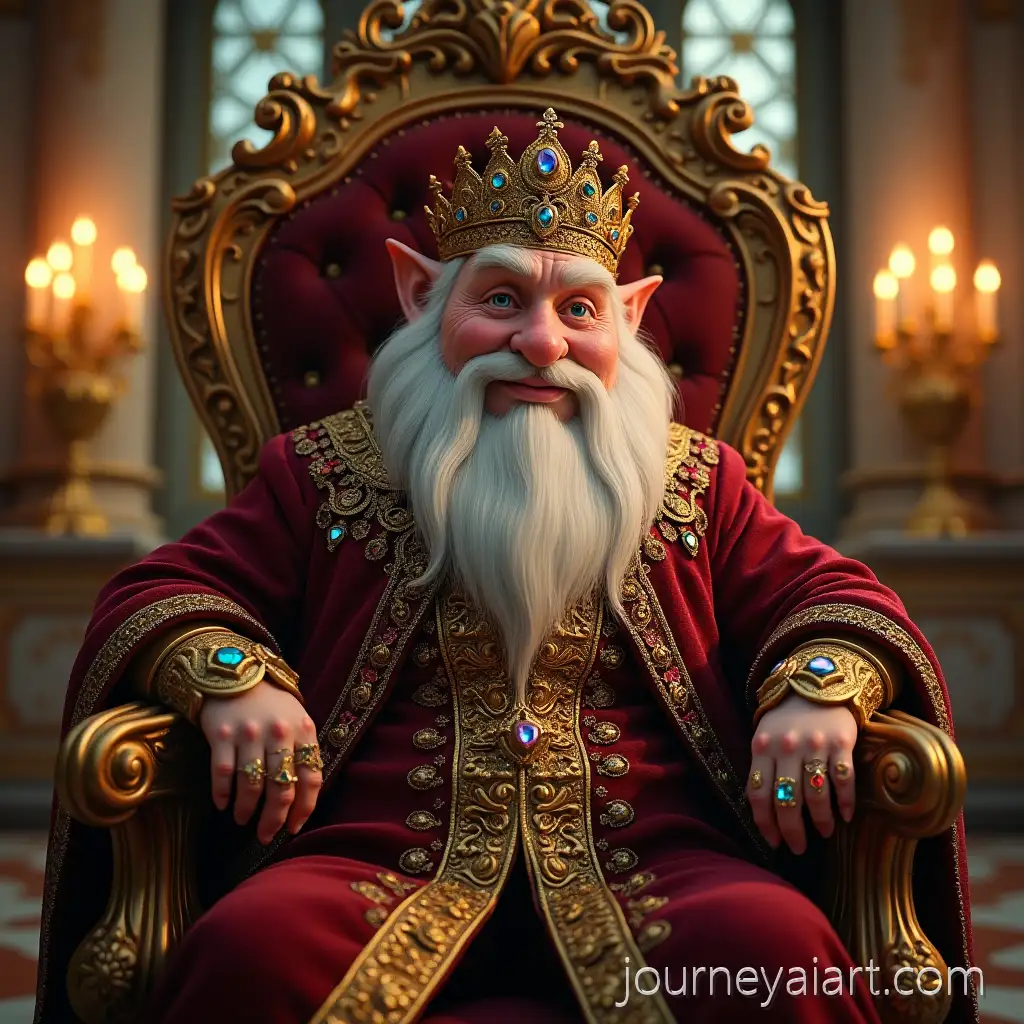 Luxurious-Dwarf-in-Opulent-Fantasy-AttLuxurious-dwarf-in-throne-roomire-in-a-Throne-Room