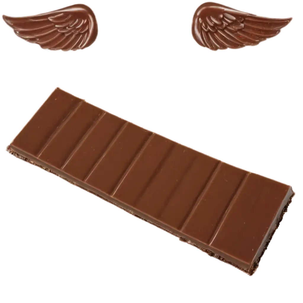 a chocolate bar with wings