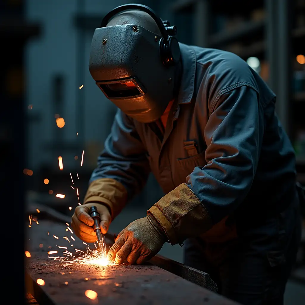 Factory, metal, alloy, titan, welder, repairman, avisma