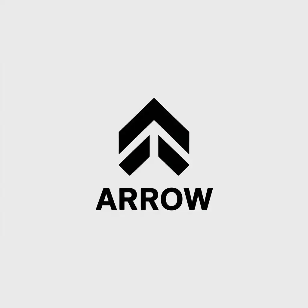 LOGO Design for Arrow Bold Minimalistic Arrowhead Symbol with Clear Background for Hardware Branding