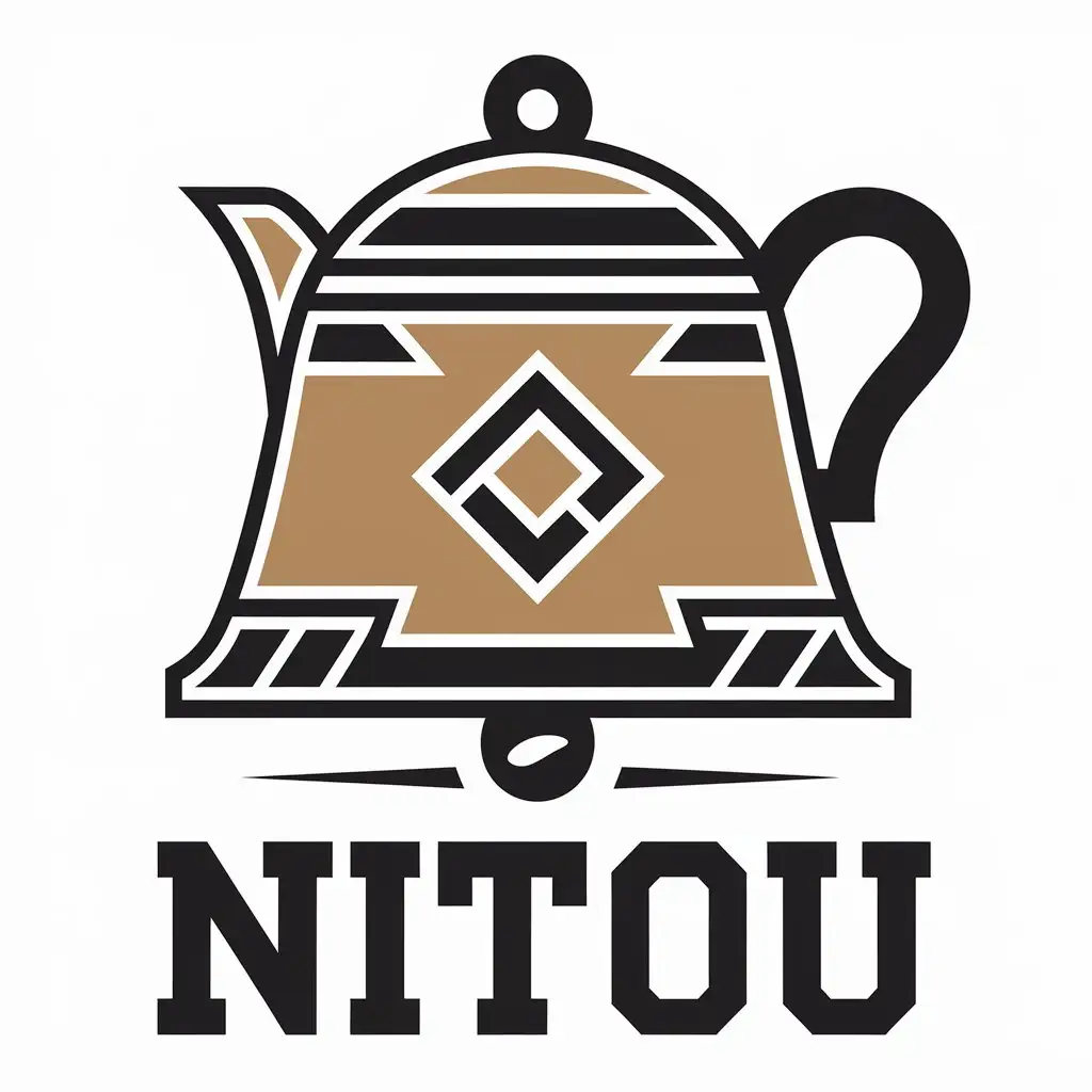 LOGO-Design-for-Nitou-Fitness-Teacup-Bell-Symbol-with-Modern-Vector-Style