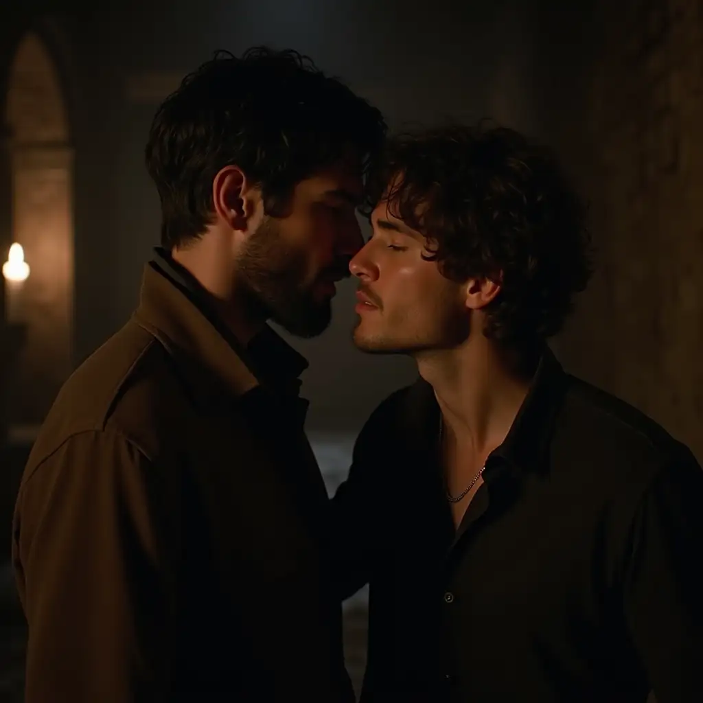 Passionate-Medieval-Nighttime-Embrace-Casey-Deidrick-and-Shawn-Mendes
