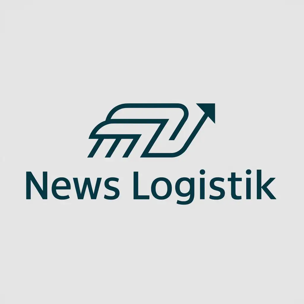 a logo design,with the text "News Logistik", main symbol:News Logistik,Moderate,clear background