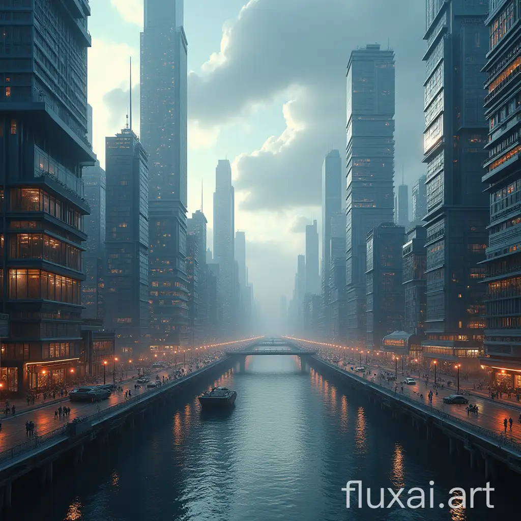 futuristic city