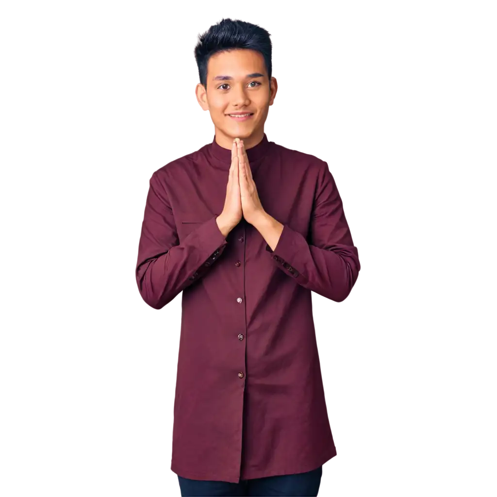 Young-Priest-from-Indonesia-PNG-Image-Hand-Posing-Relaxed-for-Clarity-and-Quality