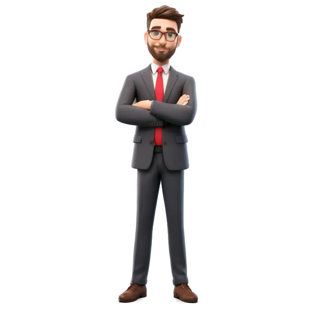 Professional-Businessman-with-Crossed-Arms-PNG-Image-Illustration-and-3D-Rendering