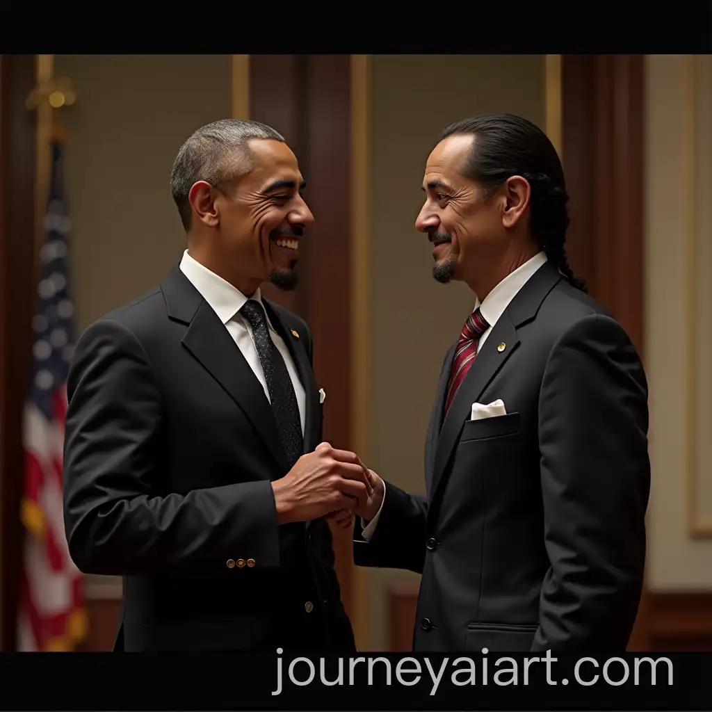 Snoop-Dogg-in-Presidential-Costume-Offering-Diplomatic-Blunt-to-Gabriel-Attal