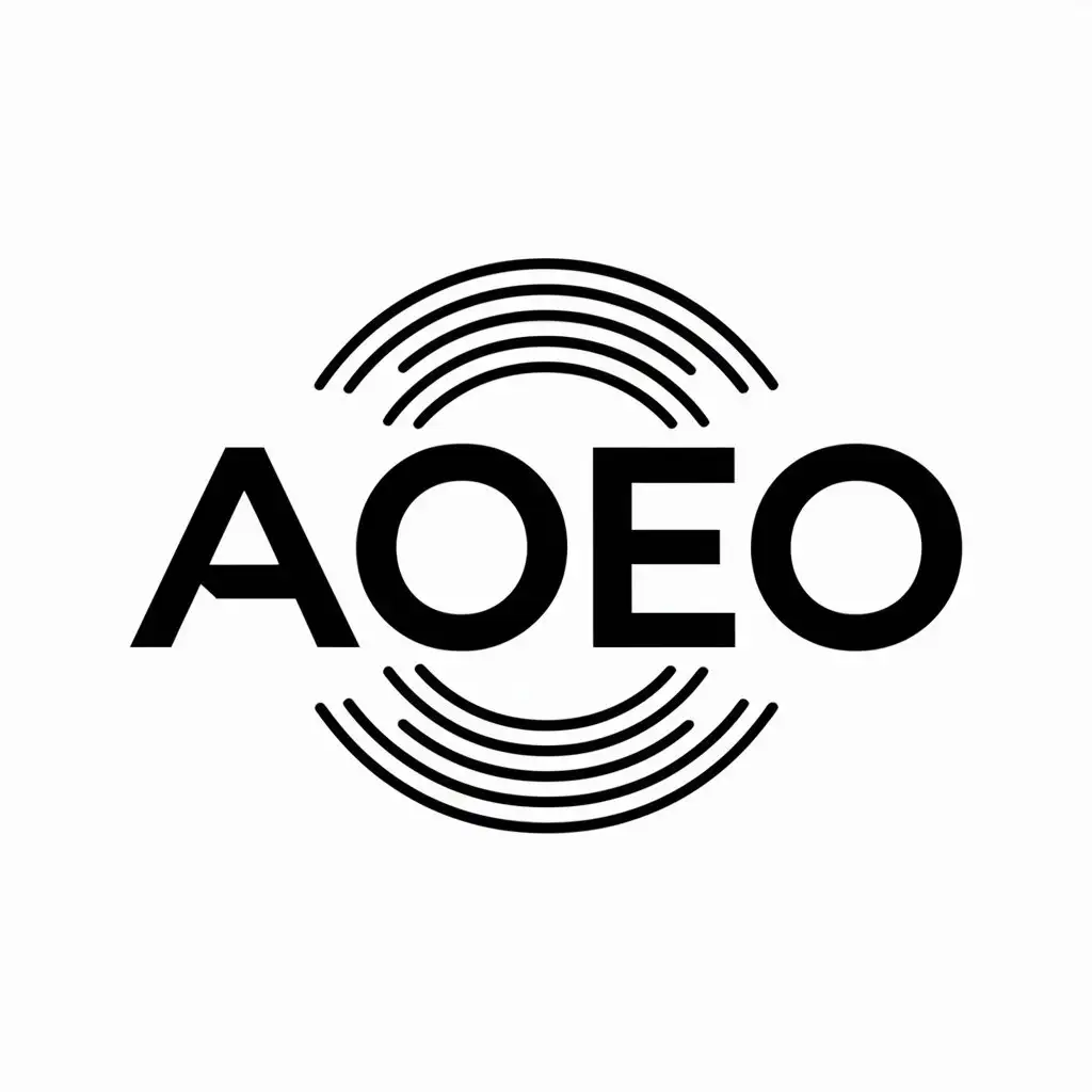 a vector logo design,with the text "AOEO", main symbol:hole,Moderate,be used in Sports Fitness industry,clear background