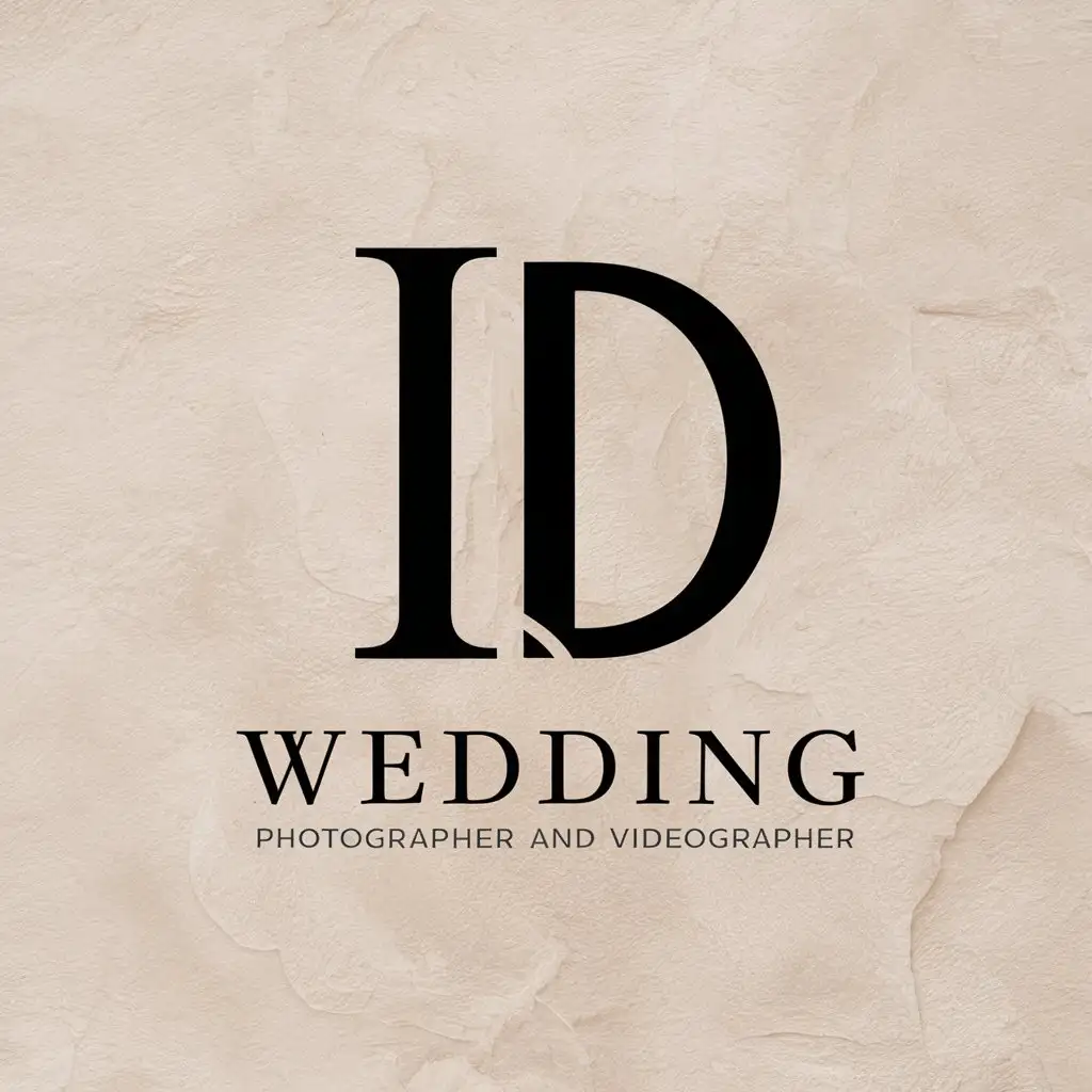 LOGO-Design-for-Wedding-Photographer-and-Videographer-Elegant-ID-Letters-with-Clear-Background