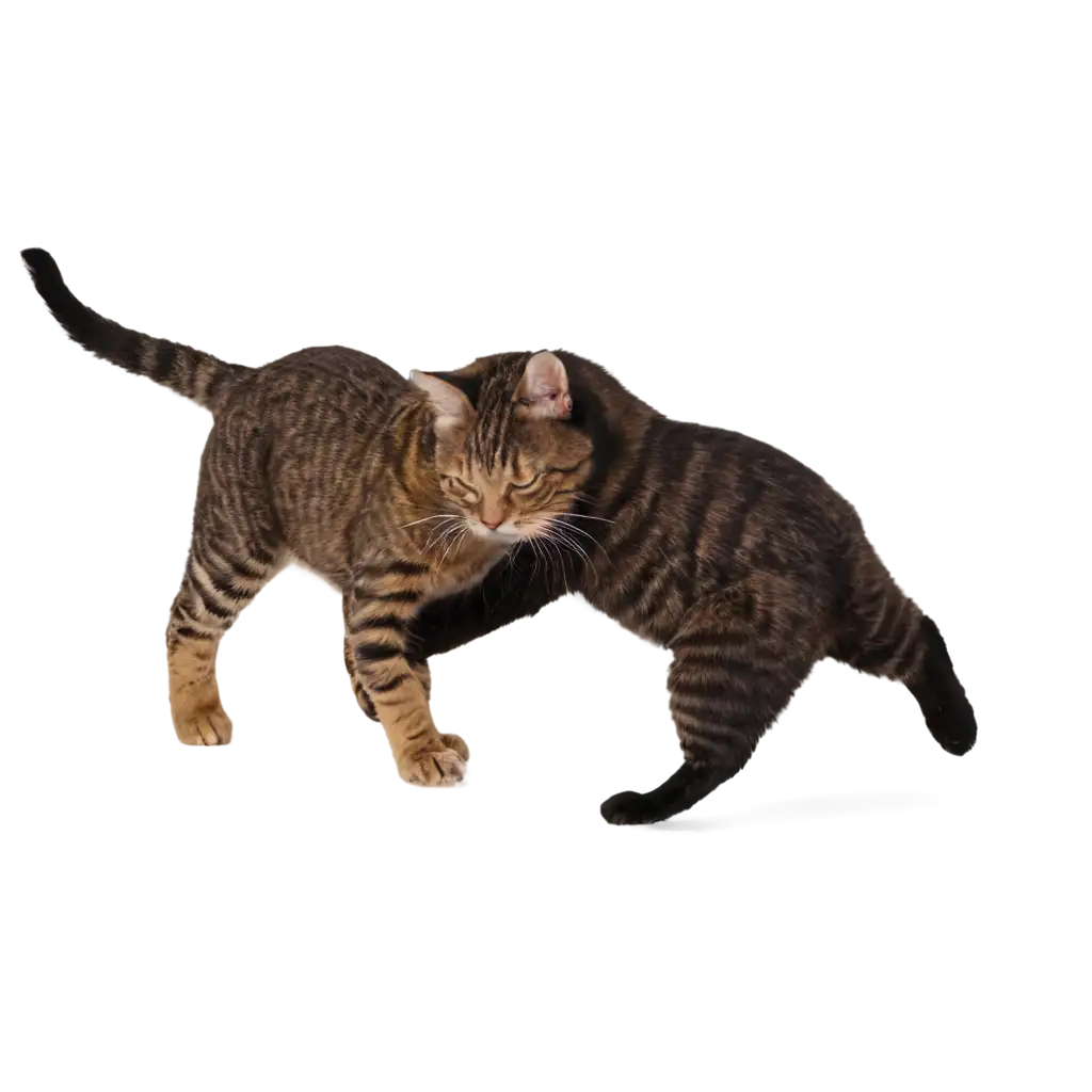 Dynamic-PNG-Image-of-Cats-Fighting-Capturing-Feline-Ferocity