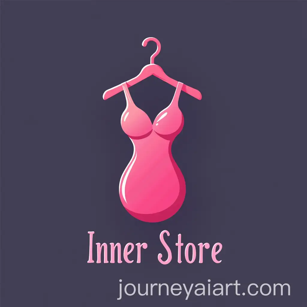 Elegant-Inner-Store-Logo-with-Stylized-Hanger-and-Pink-Gradient-Design