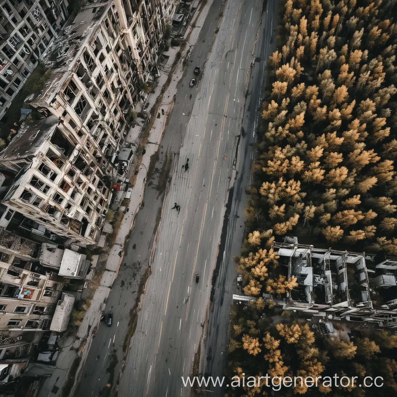 Creatures-Roaming-Pripyat-Streets-with-Eerie-Aerial-View