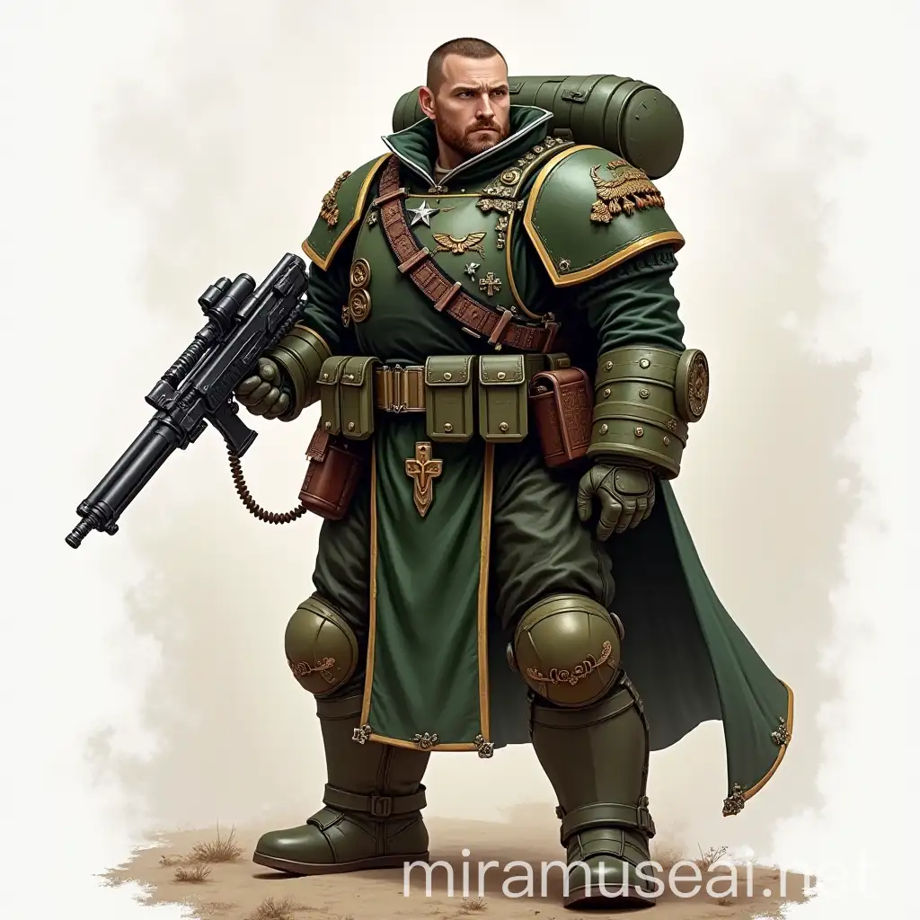 Astra Militarum Cadian Male Soldier Standing Guard