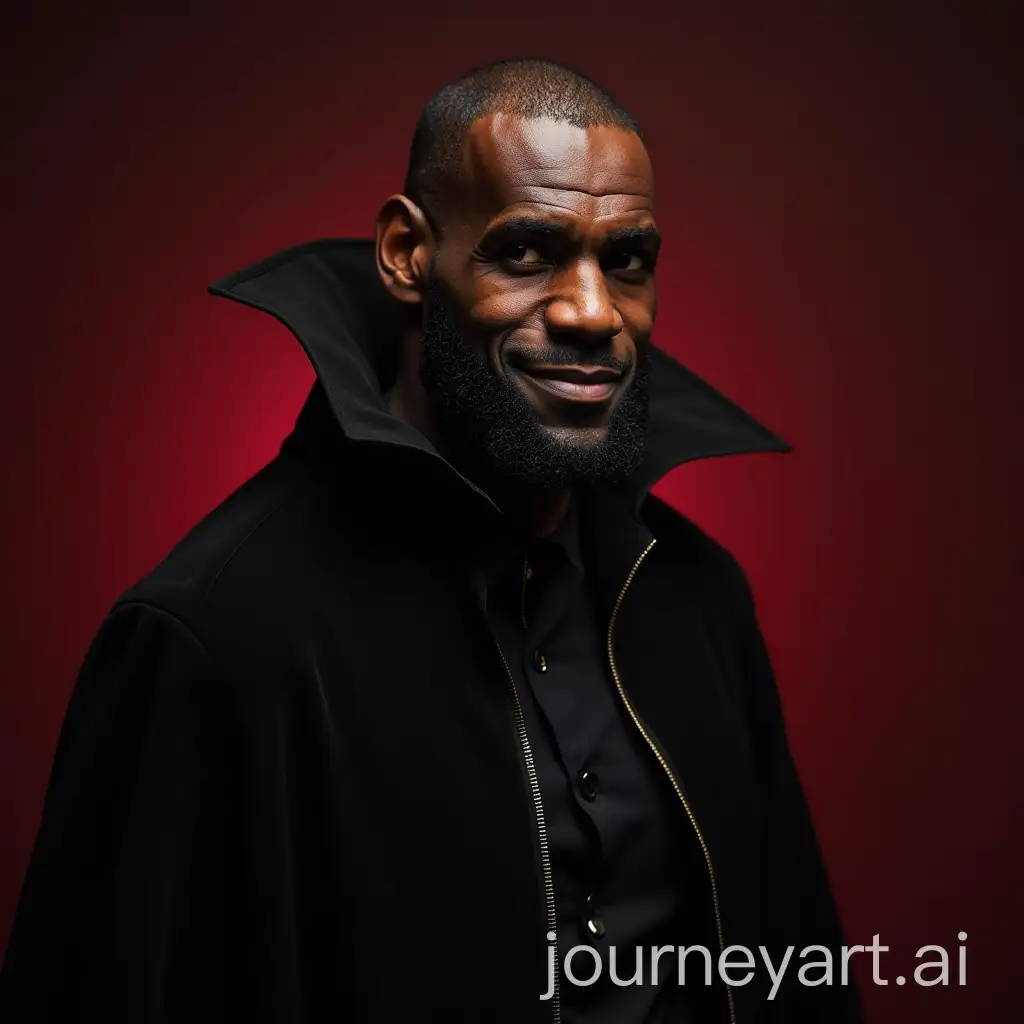 LeBron-James-Dressed-as-a-Vampire-for-Halloween