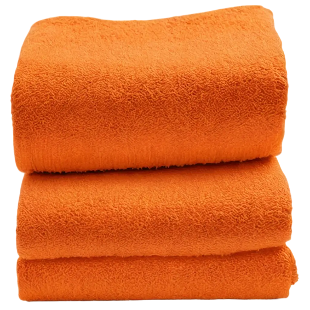 Front-View-of-Neatly-FoldPNG-Image-SEO-Analysised-Orange-Gym-Towels-PNG-HighQuality-Transparent-Image-for-Various-Uses