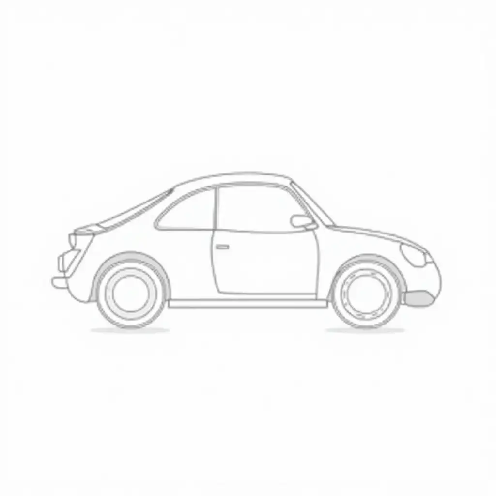 Minimalist-Line-Art-of-a-Car