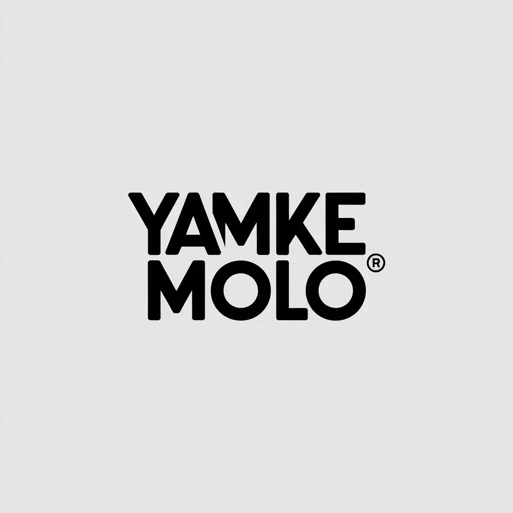 LOGO Design for Yamke Molo Minimalistic Typography for Entertainment Industry