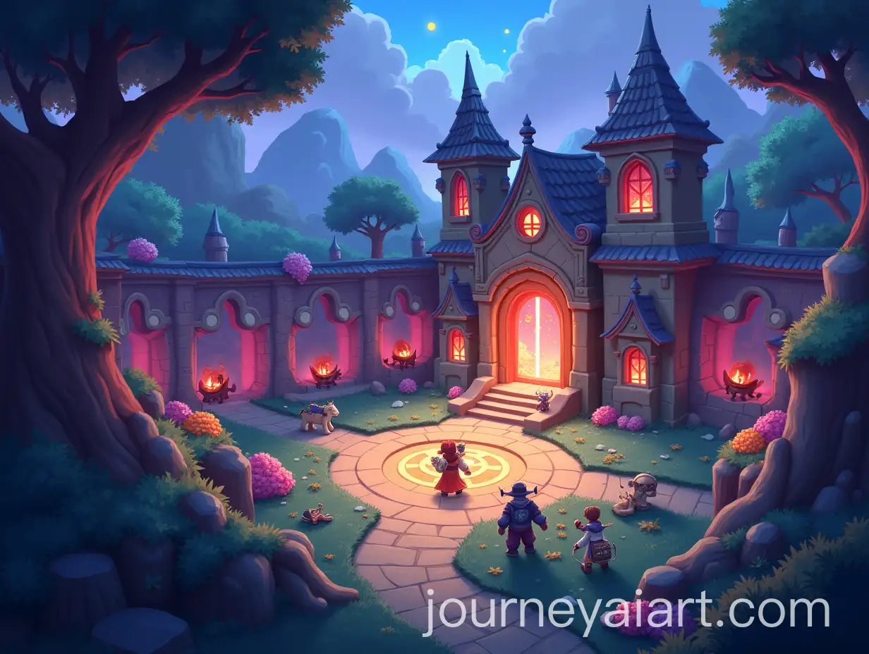 ChibiThemed-Fantasy-Card-Biology-with-Cute-Cells-in-an-Arena-Anime-Style-2D-Pixel-Art