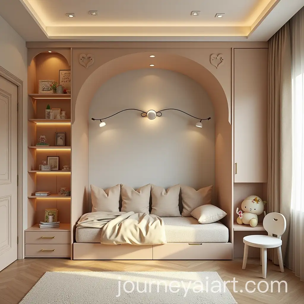 Modern-Indian-Kids-Room-with-Anthropomorphic-Furniture-and-Barisol-Ceiling