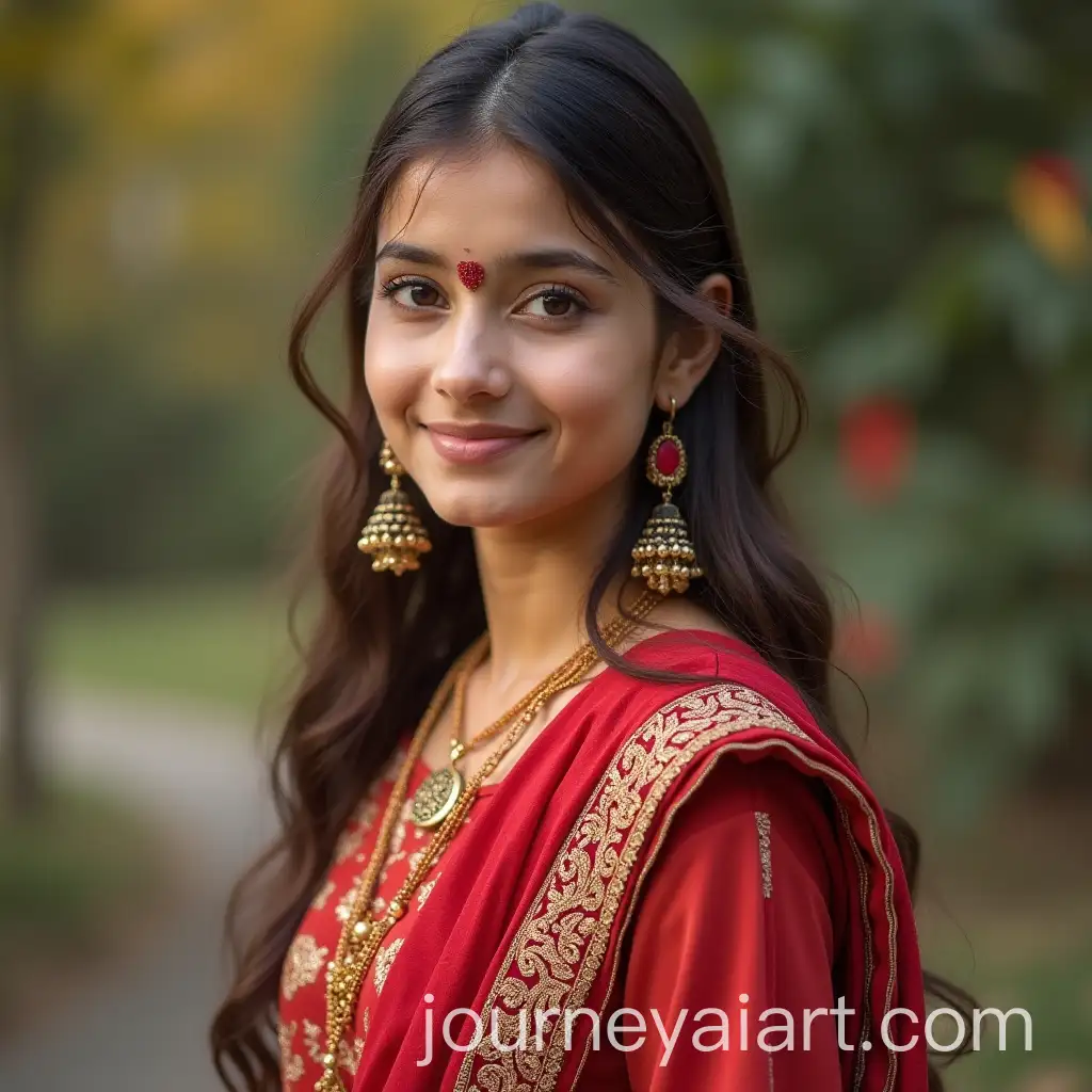 Portrait-of-a-Beautiful-Pakistani-Girl-Gazing-at-the-Camera