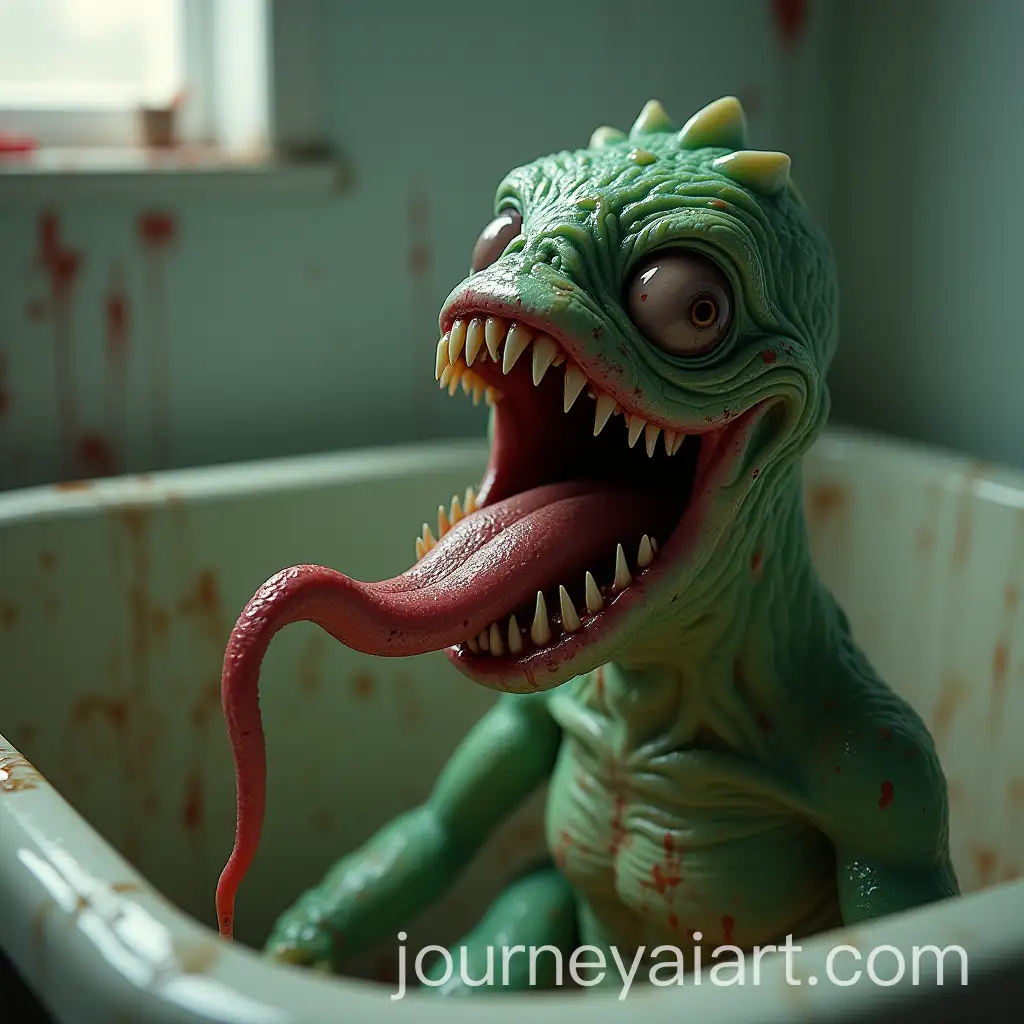 Slimy-Disgusting-MonsterAI-Art-Prompt-Expansion-in-Dirty-Bathtub-with-Red-and-Black-Teeth