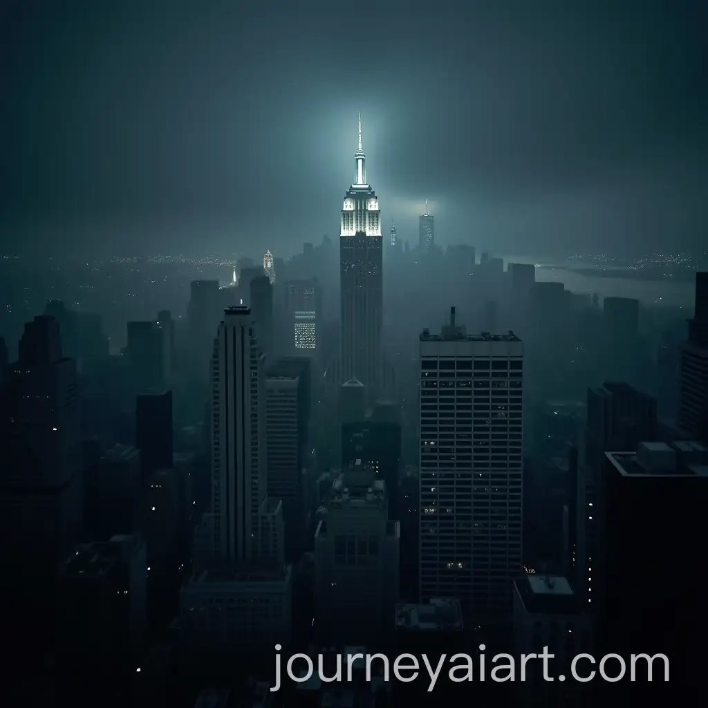 Midnight-Rainstorm-over-New-York-City-in-Dense-Fog
