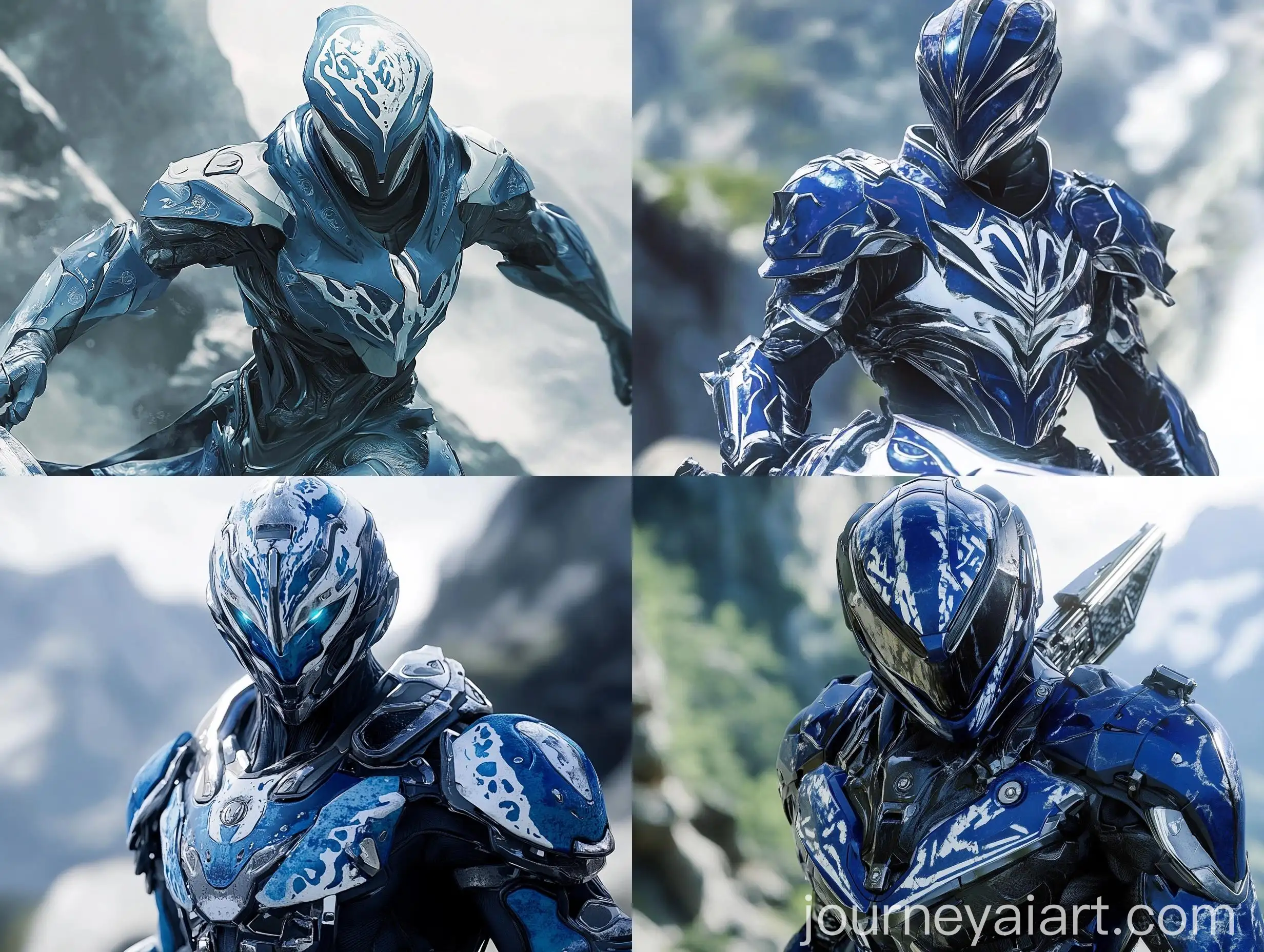 Futuristic-Blue-Armor-Warrior-with-Massive-Blade-in-Mountainous-Setting