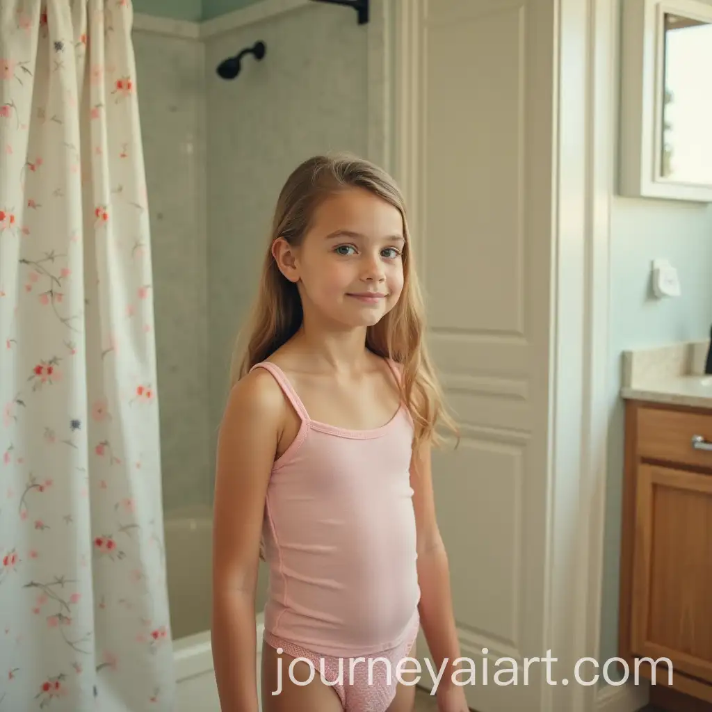 Adorable-Little-Girl-Playing-in-a-Bright-Bathroom
