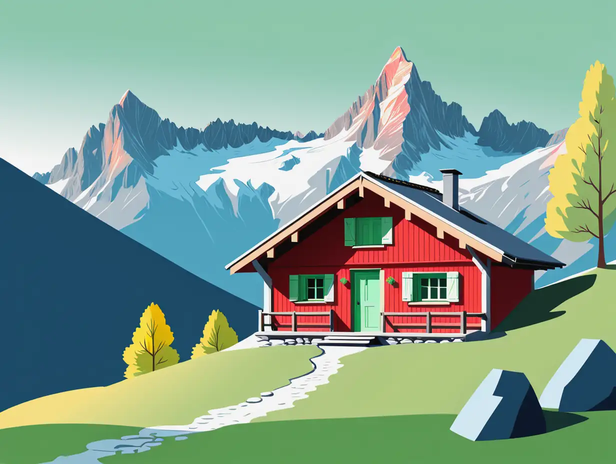 Charming-Alpine-Hut-in-Pastel-Colors