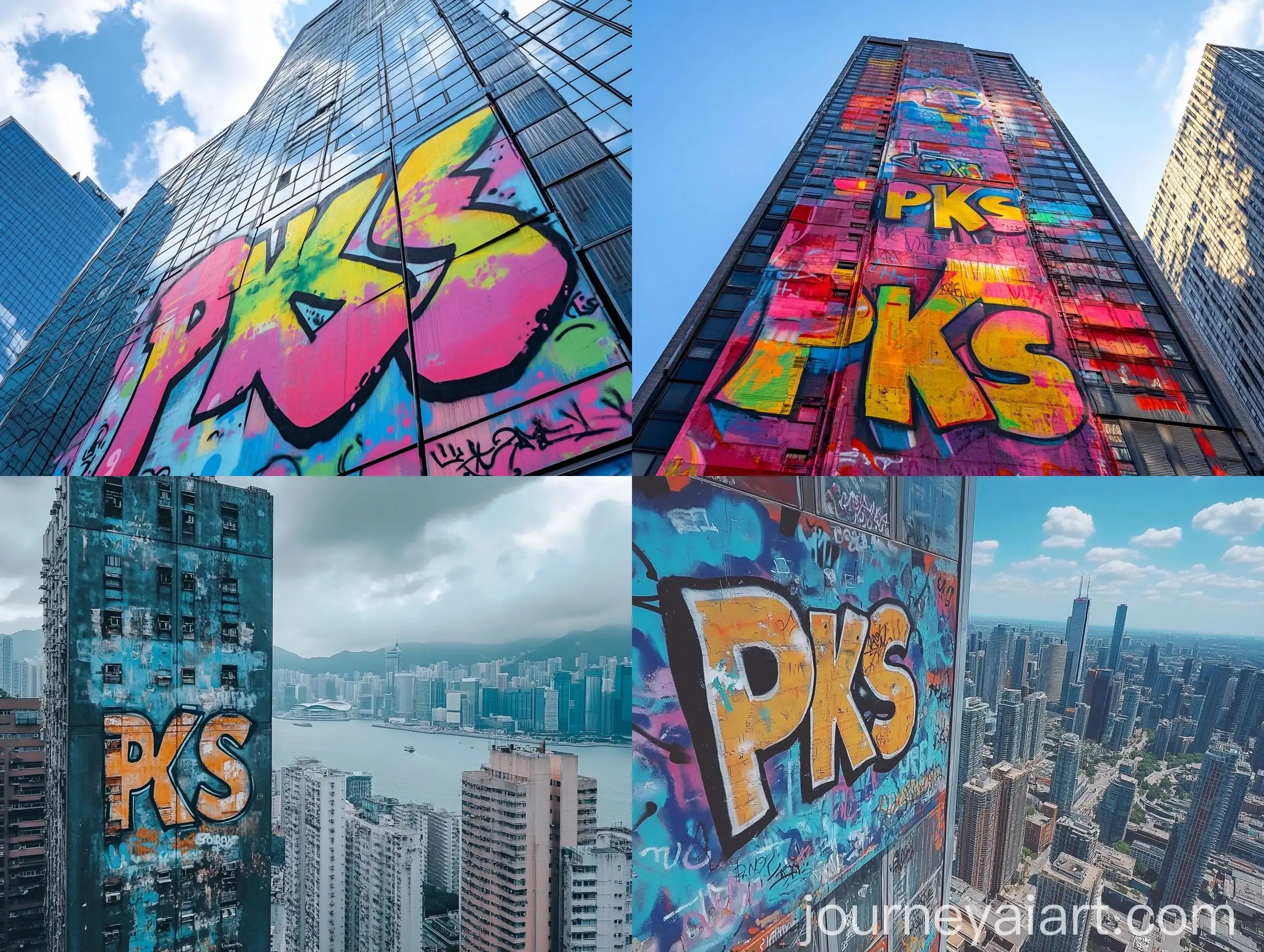 Giant-PKS-Graffiti-on-Skyscraper