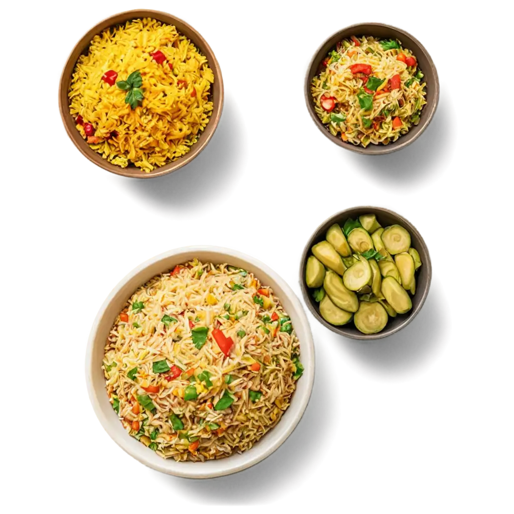 Veg-Pulao-on-Top-View-PNG-HighQuality-Image-for-Culinary-Visuals