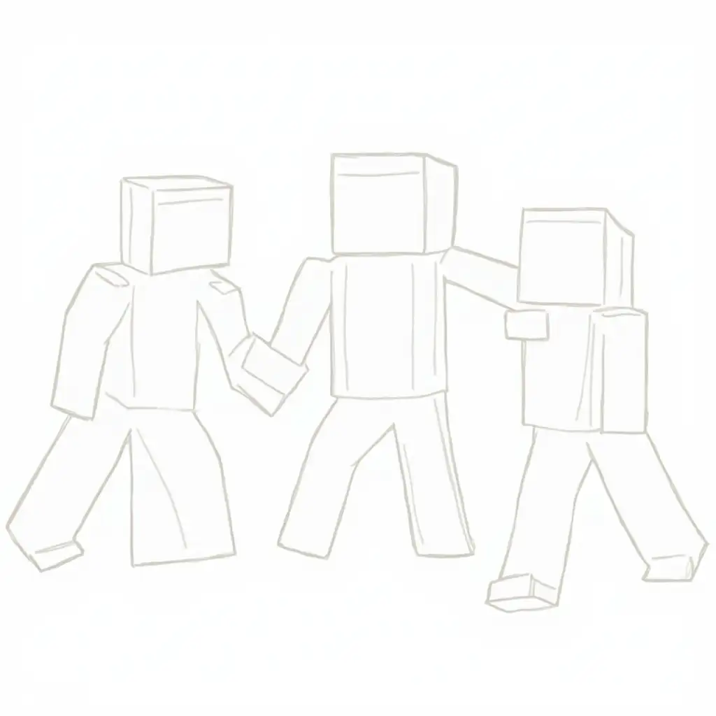 Minecraft-Coloring-Templates-Figures-in-11-Aspect-Ratio
