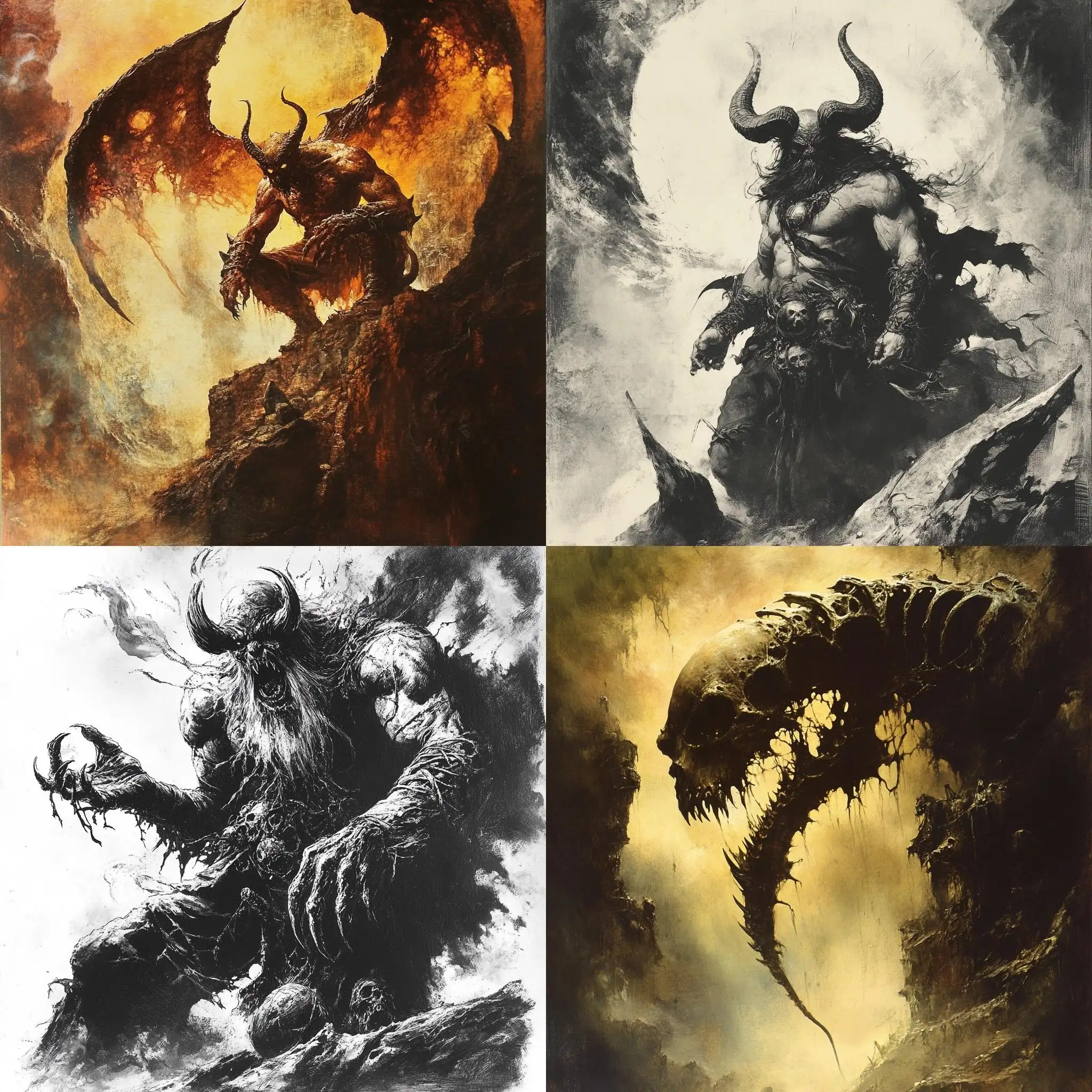 Malevolent-Great-Old-One-Chaos-and-Decay-in-Frazetta-Style