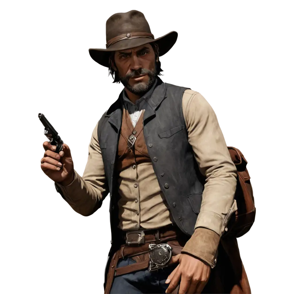 Realistic-RDR2-Character-with-Horse-PNG-Image-for-HighQuality-Visuals