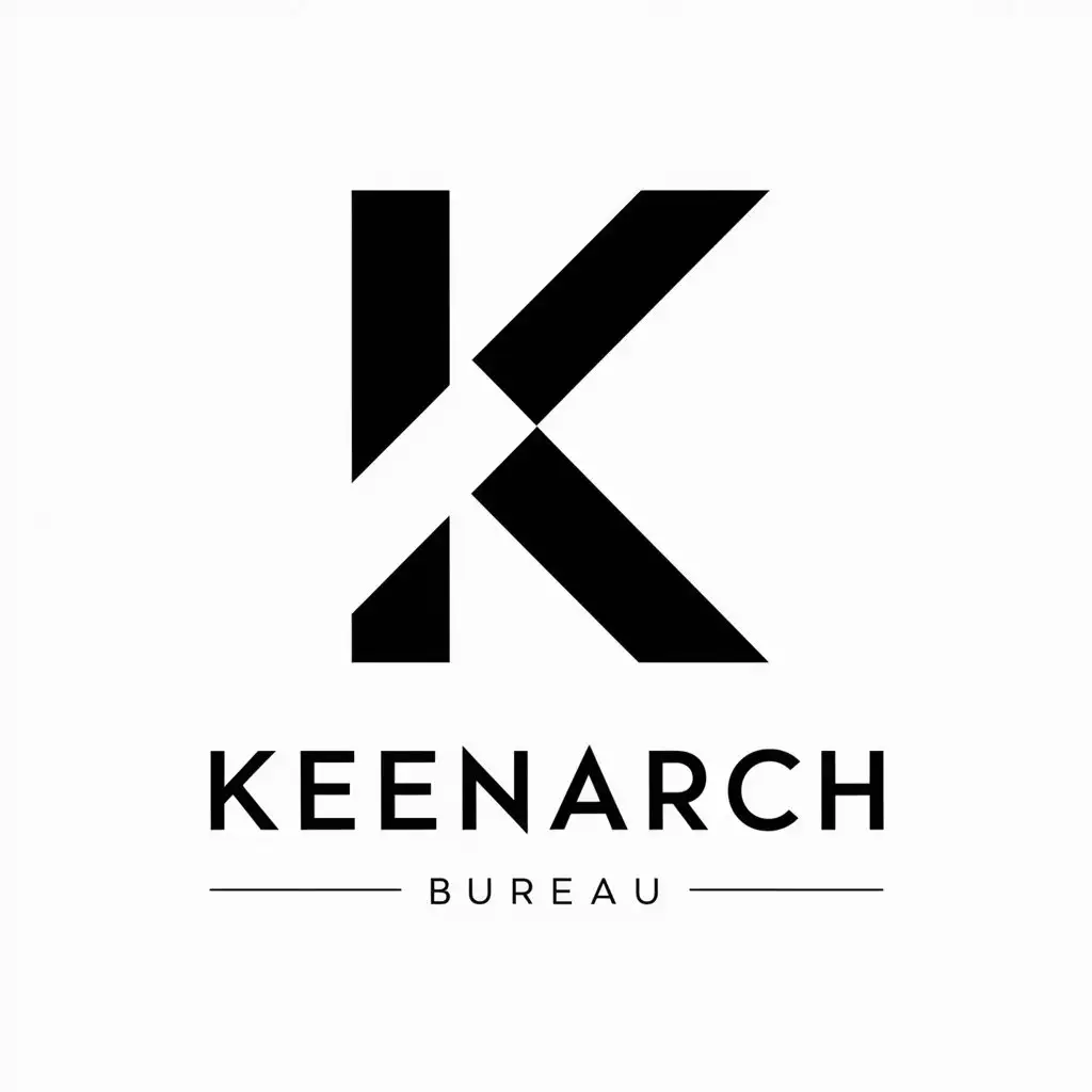 LOGO Design for Keenarch Bureau Architectural K Symbol in Parametric Style