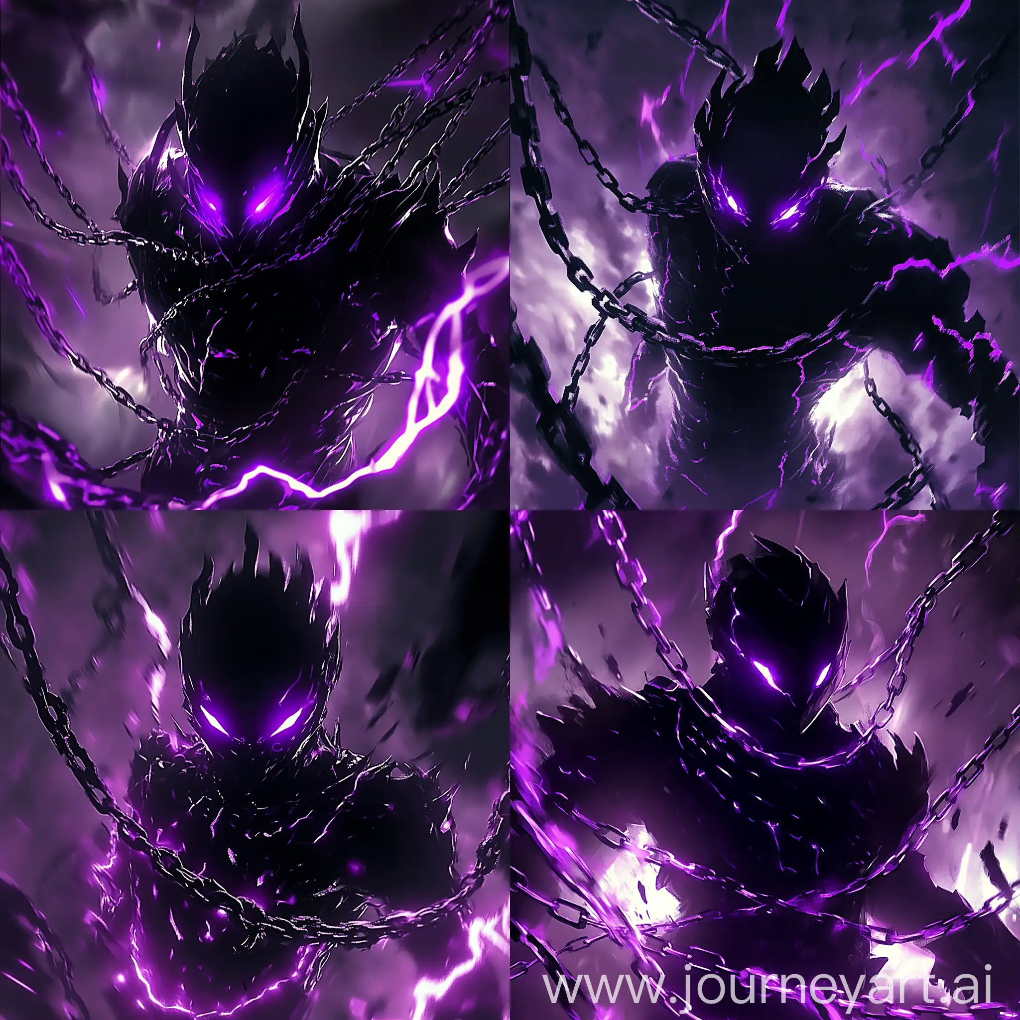 Dark-Armored-Figure-with-Glowing-Purple-Eyes-and-Electric-Chains