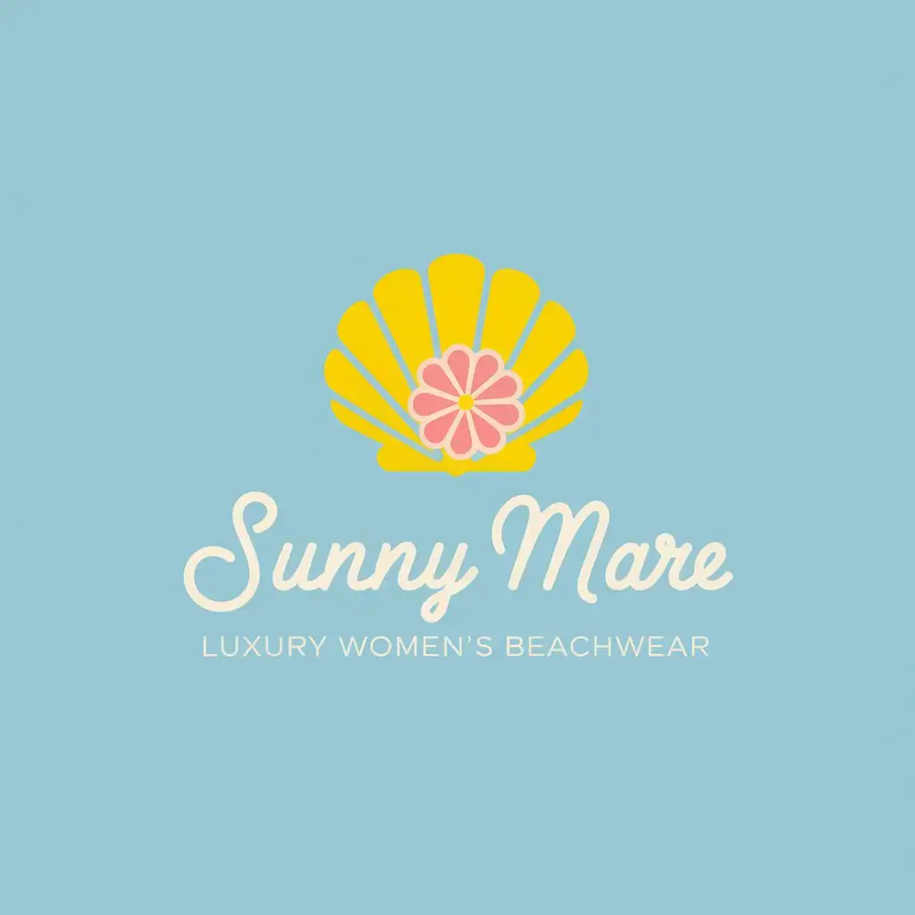 Logo design for Sunny mare brand, luxury women's beachwear