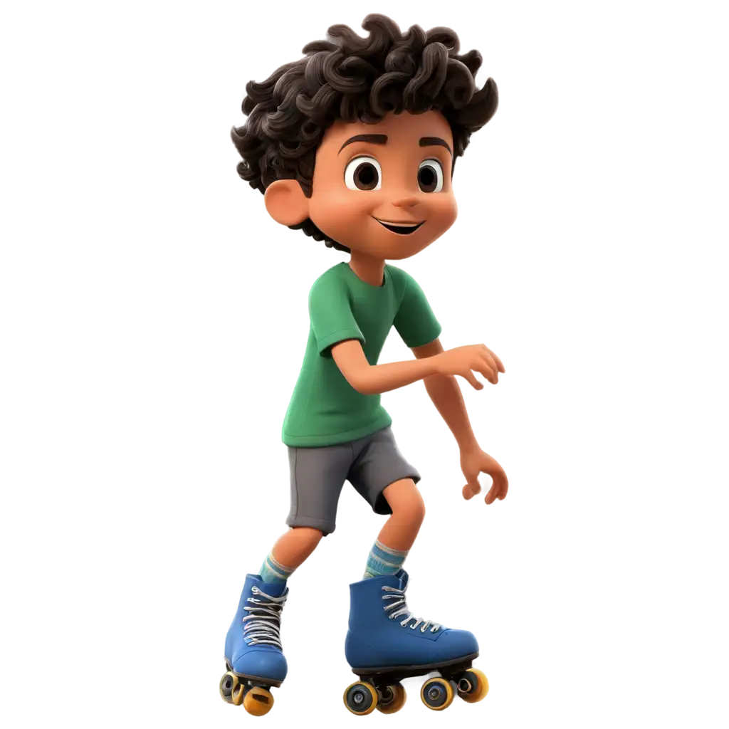 Cartoon-Boy-Playing-Roller-Skates-PNG-HighQuality-Transparent-Image-for-Versatile-Use