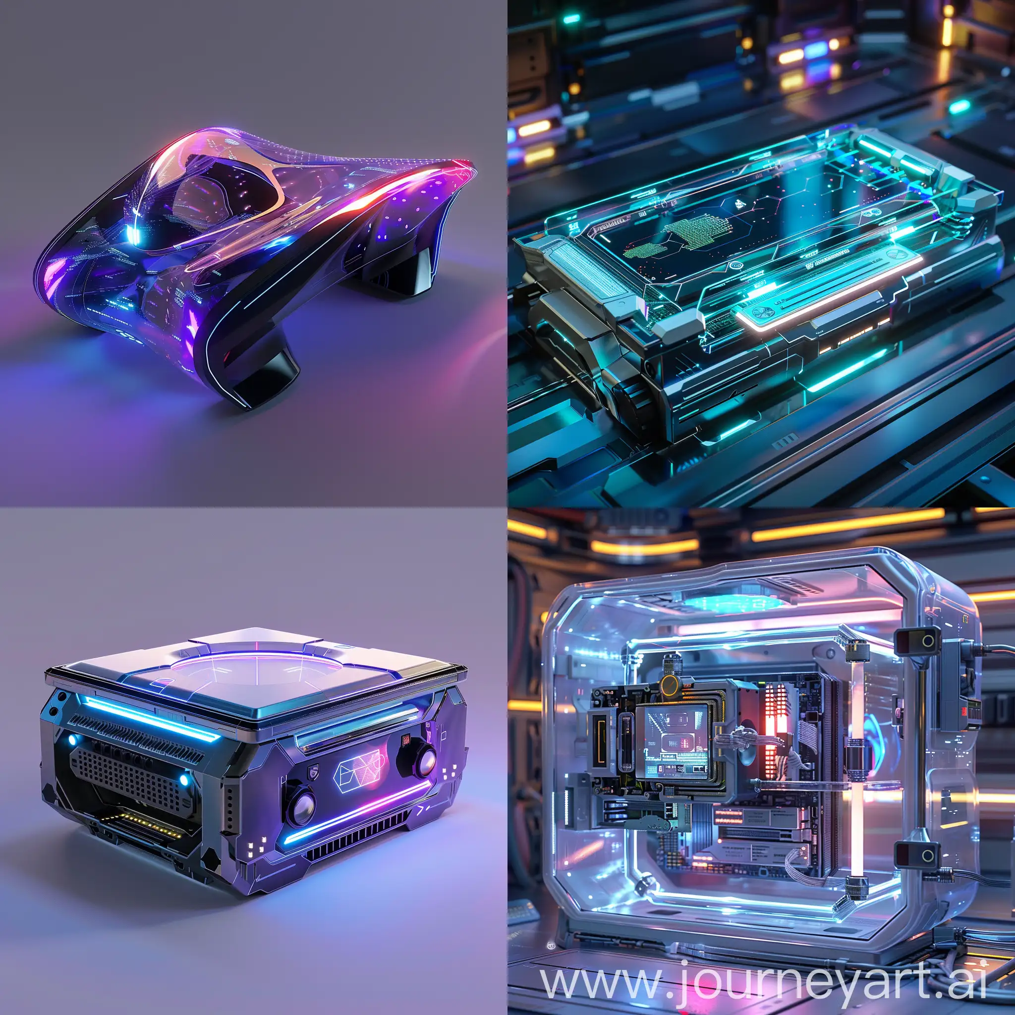 Futuristic-Quantum-Gaming-Console-with-Holographic-Display-and-AI-Integration