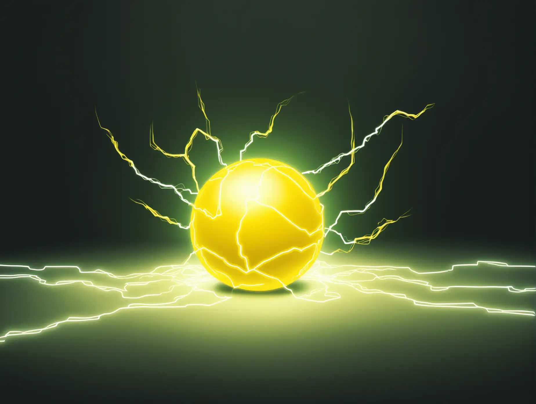 Glowing-Yellow-Electric-Ball-with-Radiant-Energy