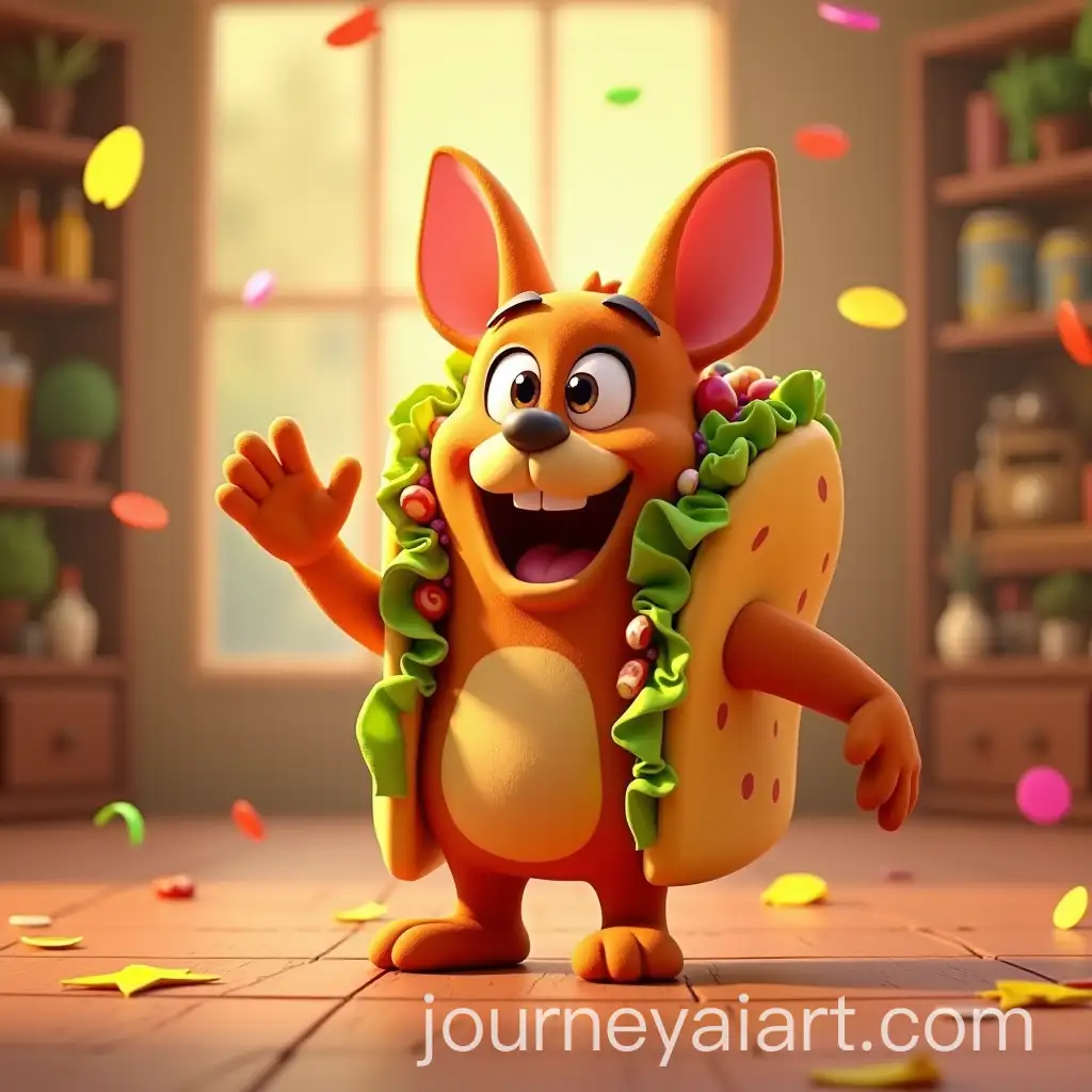Taco-Tom-3D-Animated-Mexican-Sandwich-with-Colorful-Confetti-and-Fun-Food-Animations