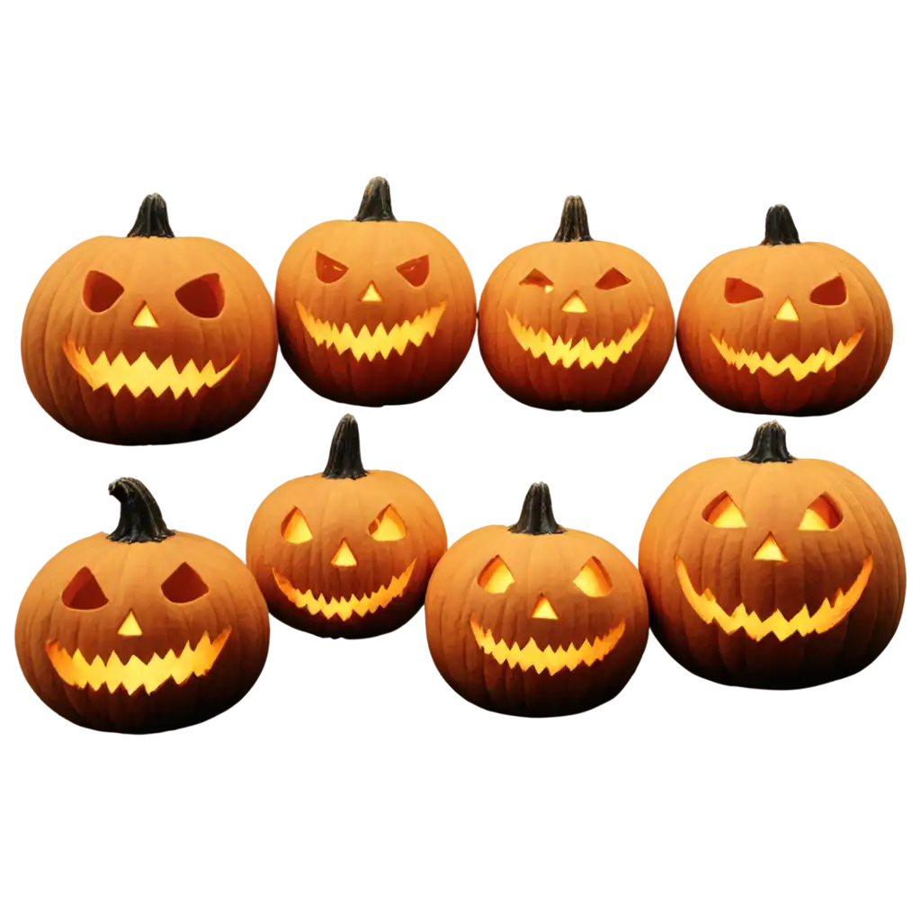 Unique-Spooky-Pumpkins-PNG-Image-Collection-for-Halloween-Decor-and-Design